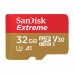 Карта памяти SanDisk Extreme microSDHC Class 10 UHS Class 3 V30 A1 32Gb